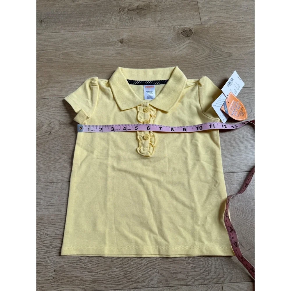 NWT Girls Kids Gymboree playproof uniforms nanotex short‎ sleeve polo size 3T